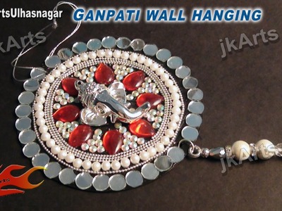 DIY How to make Ganpati car and wall hanging out of waste DVDs - JK Arts 527
