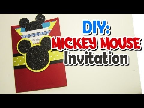 DIY: Mickey invitation