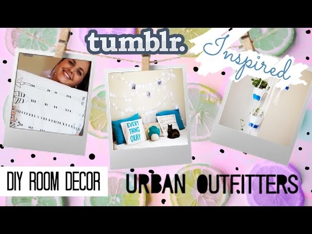 DIY Room Decor 2015 | Urban Outfitters & Tumblr Inspired | DIY Decor de quarto