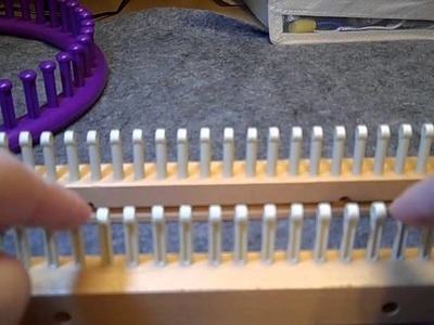 Double Peg Method for the All-n-One Knitting Loom - Part 1