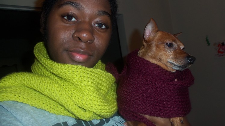 FINALLY DONE! Super soft, thick, long Knit loom scarfs