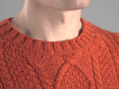 Hawick Knitwear Men's 100% Lambswool Chunky Cable Knit Pullover