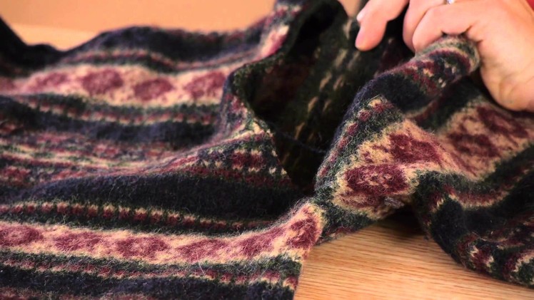 How to Cut Up a Felted Sweater : Felt, Wool, & Other Fabric Care
