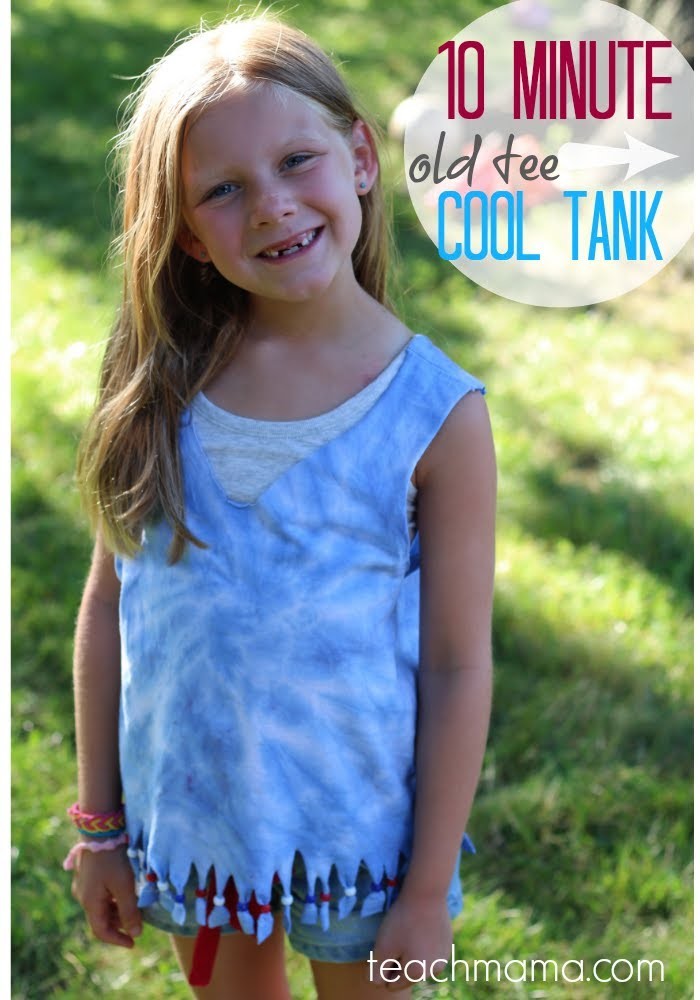 How to make a cool tank top out of a t-shirt | crafts | teachmama.com