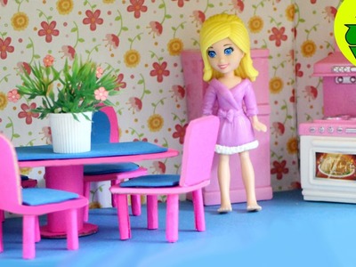 How to make a mini doll dinning room set with cardboard and paper- Doll Crafts