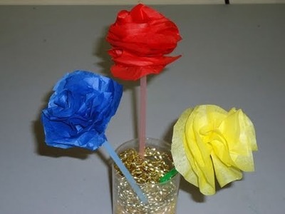 How to make an easy tissue paper carnation - EP