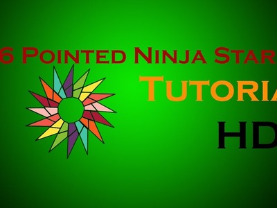 How To Make An Origami 16 Pointed Ninja Star (Tutorial)
