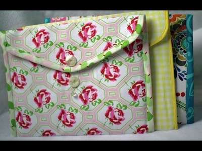 How to Make Fabric Folders- Envelope style (TRAILER VIDEO)