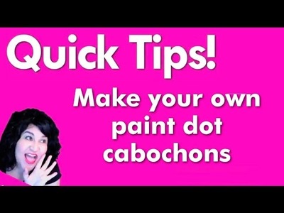 How to make faux enamel dots