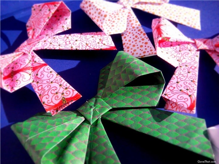 How To: Origami Paper Gift Bows