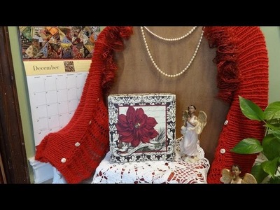 J's Knit Holiday Angel Wing Shrug Tutorial.  EP. #20.