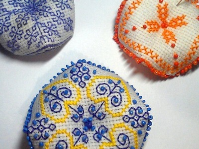 Make a Pretty Embroidered Biscornu Ornament - DIY Crafts - Guidecentral