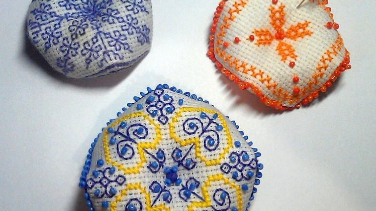 Make a Pretty Embroidered Biscornu Ornament - DIY Crafts - Guidecentral