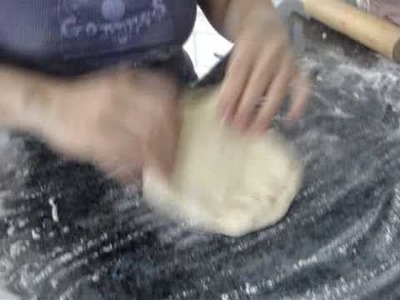 Making Ham and Cheese Bread