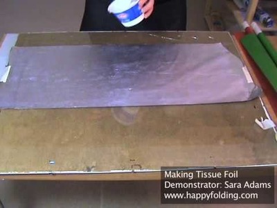Making Tissue Foil (Origami Paper)