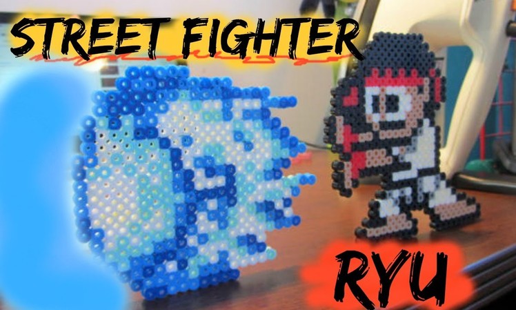 Mega Man vs Ryu: PART 1 Street Fighter RYU Perler Bead Tutorial