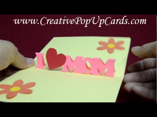 Mother's Day Pop Up Card: Simple version