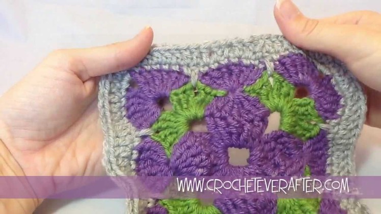 Motif of the Month May 2013 3D Granny Square Part 4 (Includes Free Pattern for bag)