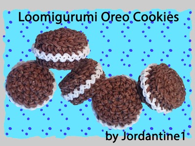 New Loomigurumi. Amigurumi Oreo Cookie - Rubber Band Crochet - Rainbow Loom - Hook Only