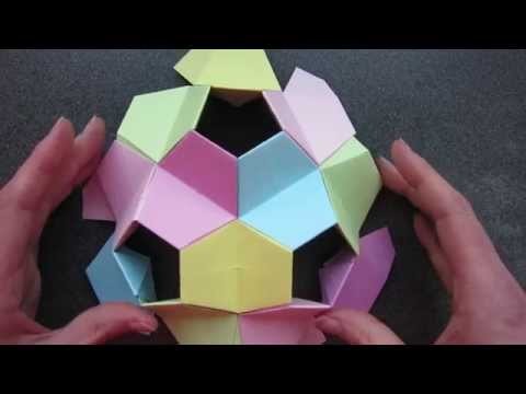 Origami - kusudama - little turtle - tutorial - dutchpapergirl