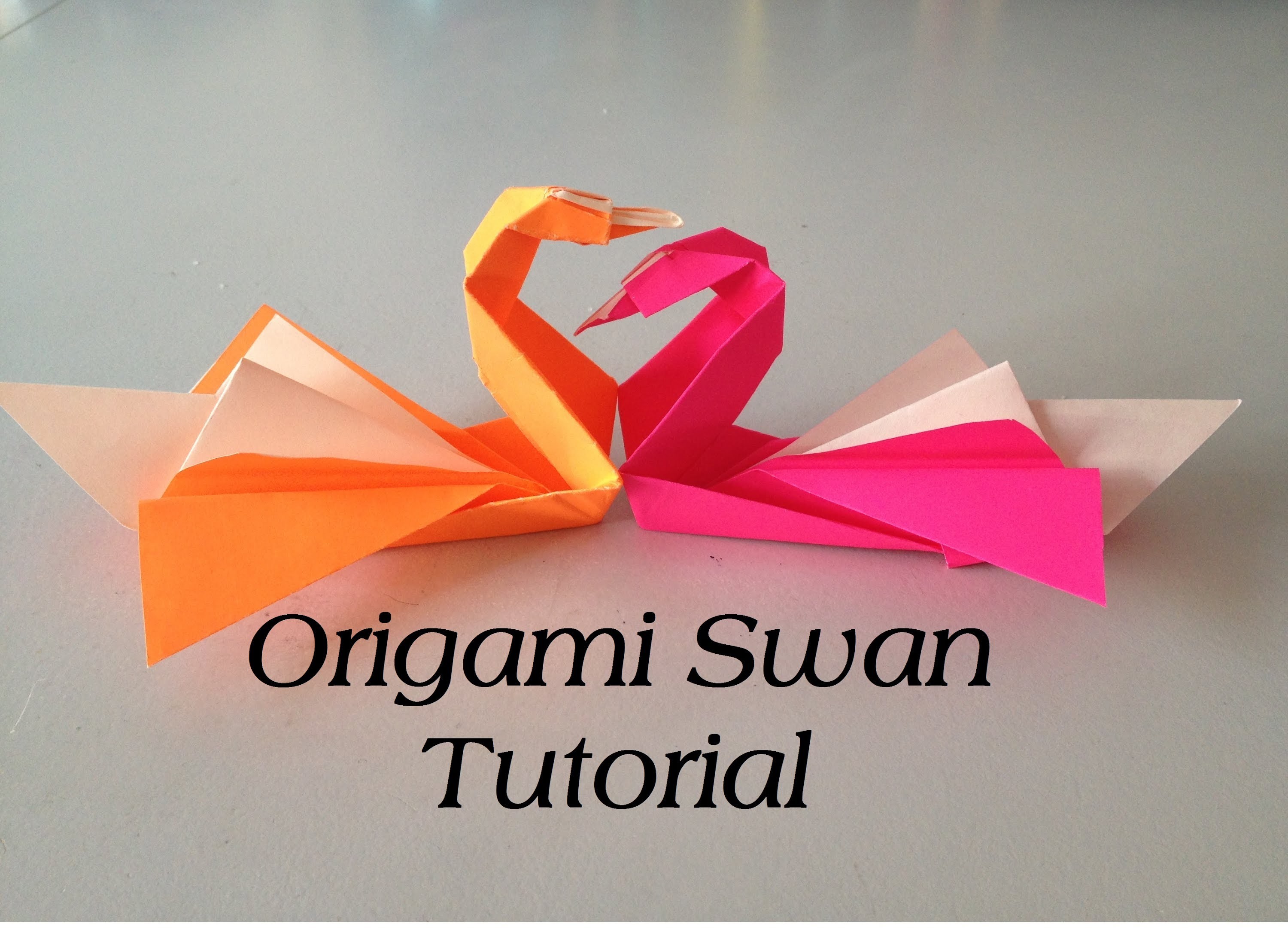 Origami Swan Tutorial (Intermediate) l JasmineStarler