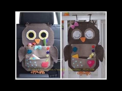 Owl Treasure Organizer - Crochet Owl Pattern - Presentation