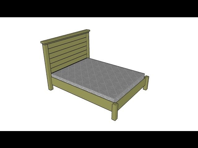 Queen size bed frame plans
