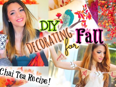 Quick & Easy DIY Fall Decor  & Iced Chai Tea Latte Recipe!