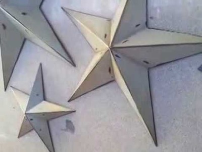 Set Of 3 Handcrafted Rustic Metal Wall Decor Stars - Metal Wall Sculptures Star bombayjewel