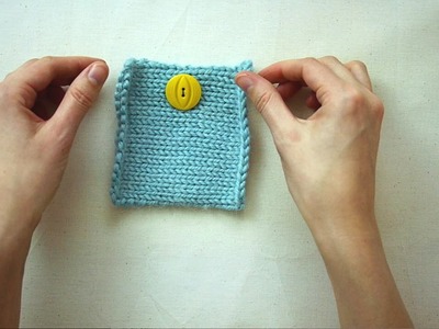 Sewing A Button To Hand Knits