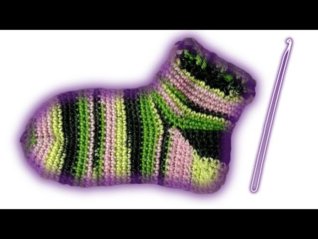 Socks slippers crochet tutorial