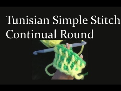 Tunisian Simple Stitch Crochet in the Round Crochet Geek
