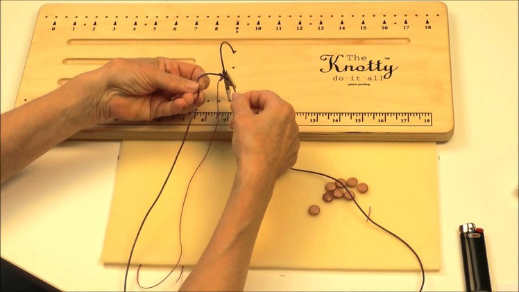 Antelope Beads - How To Make A Macrame Slider Clasp Using Leather Cord