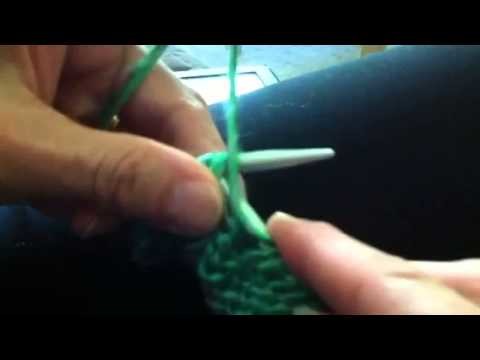 Continental knitting - quick and easy purl