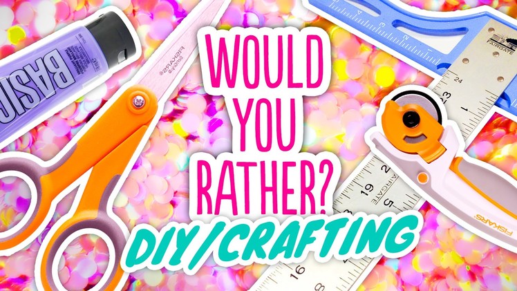 Crafting.DIY WOULD YOU RATHER with Meg Allan Cole!