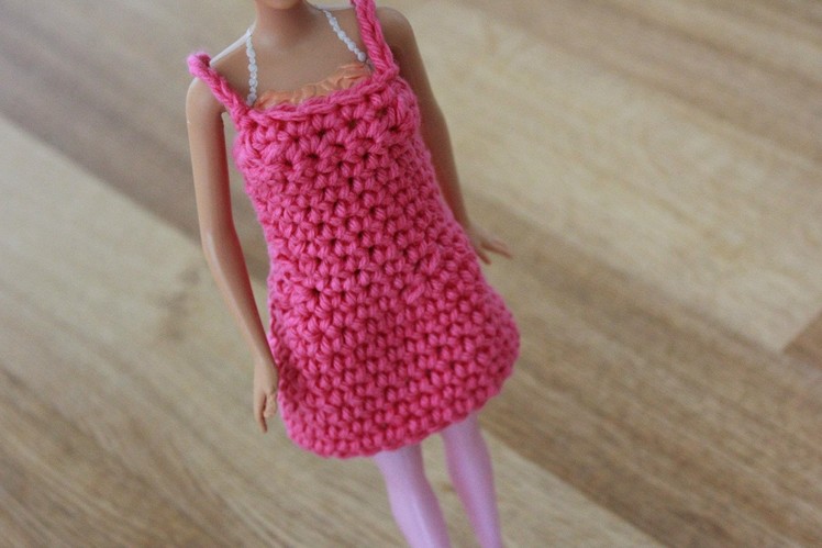 Crochet Barbie Dress Tutorial Pattern - Right Handed