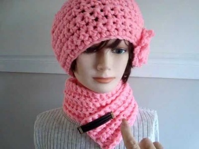 CROCHET HAT AND SCARF SET, link to SweetPotatoPatterns