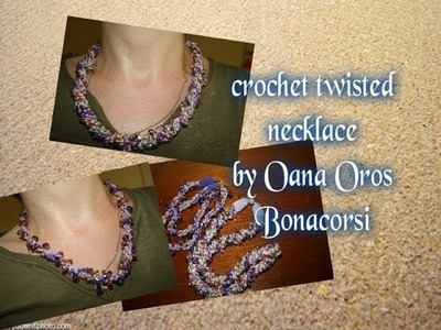 Crochet torchon necklace