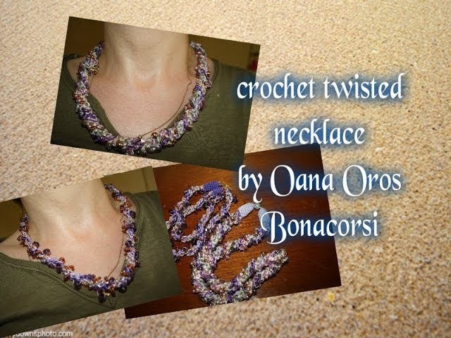 Crochet torchon necklace