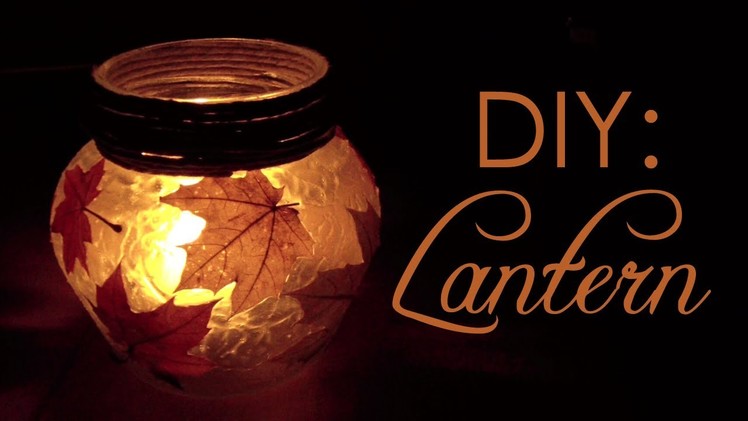 DIY: Autumn Lantern