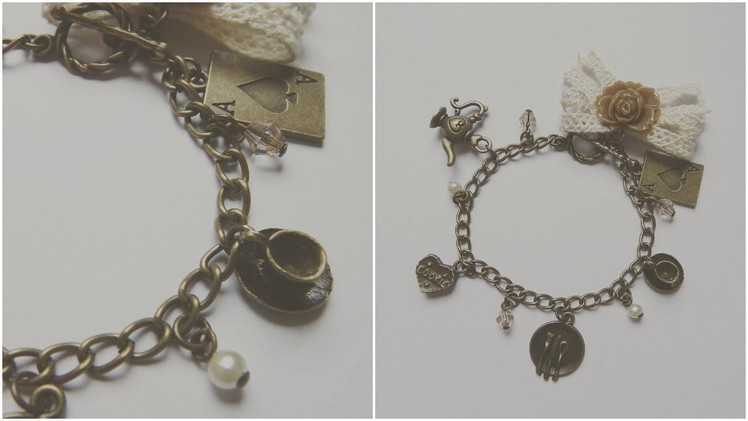 DIY Fashion: Alice In Wonderland Vintage Bracelet Tutorial