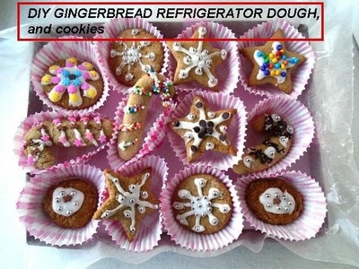 DIY GINGERBREAD DOUGH (vegan) AND COOKIES, Refrigerator dough to have on hand for baking