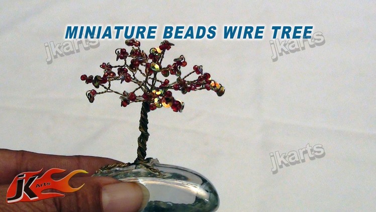 DIY How to make Miniature Beads wire tree - JK Arts 133
