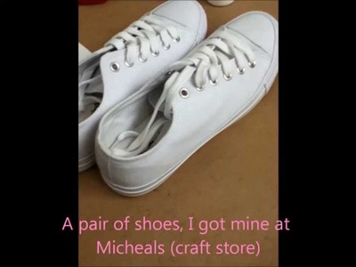 Diy: Mod podge pics onto canvas shoes
