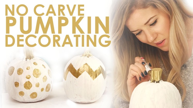 DIY No Carve Pumpkin Decorations for Fall!