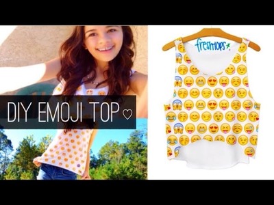 ♡ DIY No Sew Freshtops Emoji Top ♡