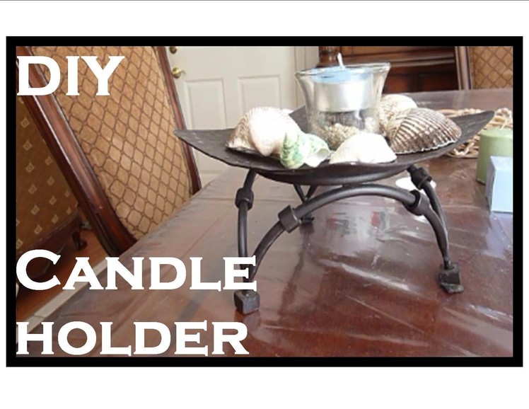 DIY Seashell Candle Holder!