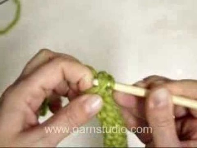 DROPS Crochet Tutorial: How to make a Cord.Handle - work dc in a circle