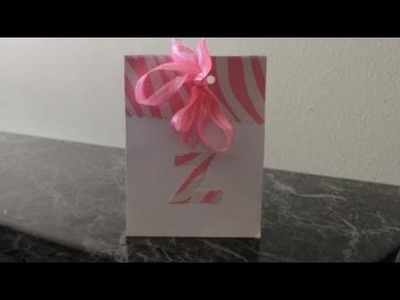 Easy Card to Make: Handmade Invite or Card using a Gift Bag