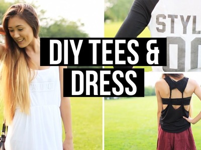 Easy DIY T-Shirts & Dress for Back To School 2014 | LaurDIY